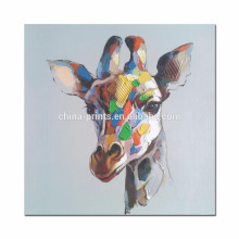 Abstract Deer Oil Painting Lámina giclée enmarcado lienzo de arte para la decoración del hogar